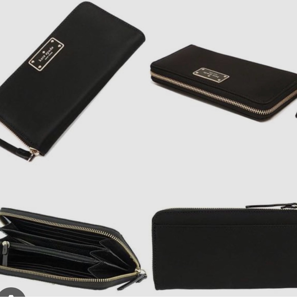Authentic NWT Kate Spade Black Neda Wallet